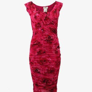 NEW WITH TAGS - FUZZI Floral Mesh Bodycon Dress